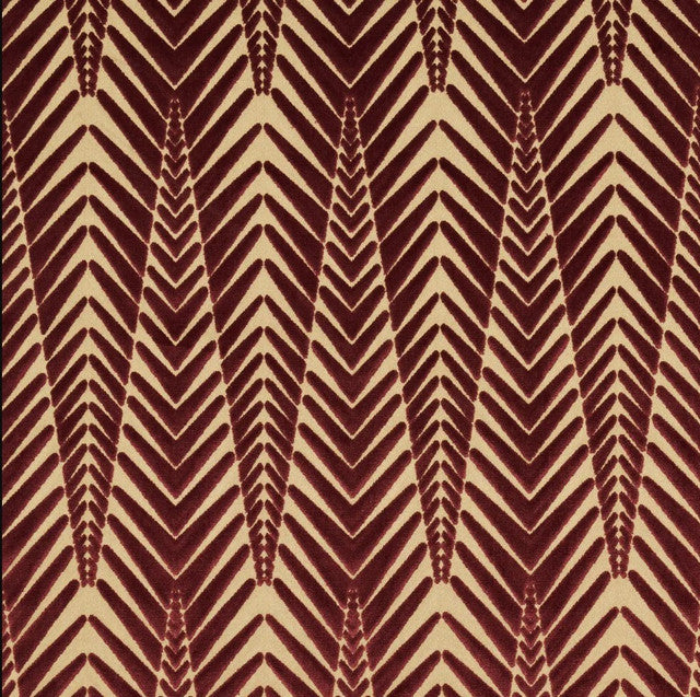 zebra-velvet-fabric-by-schumacher-temp - Gold Plum