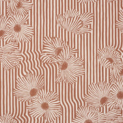 Chaney Floral Fabric by Schumacher - Terracotta