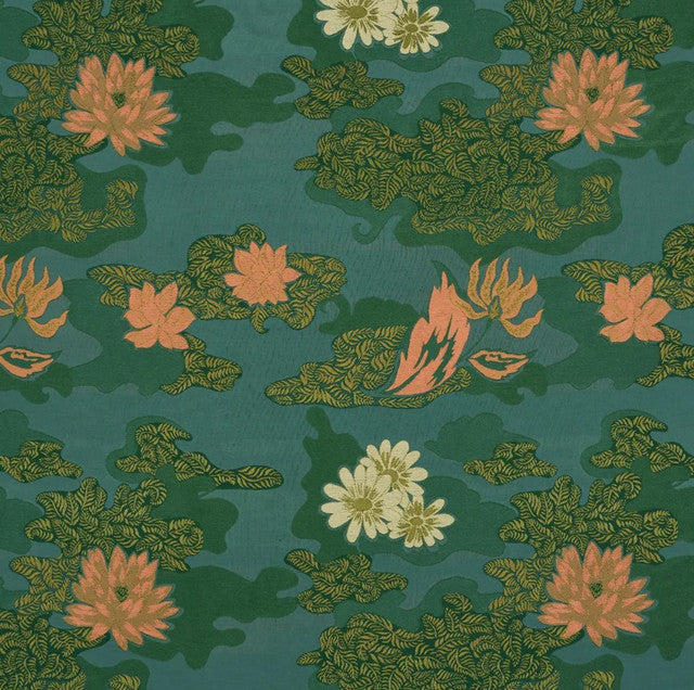 Lian Dream Fabric by Schumacher - Turquoise