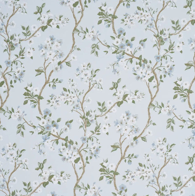 cherry-blossom-fabric-by-schumacher - Sky
