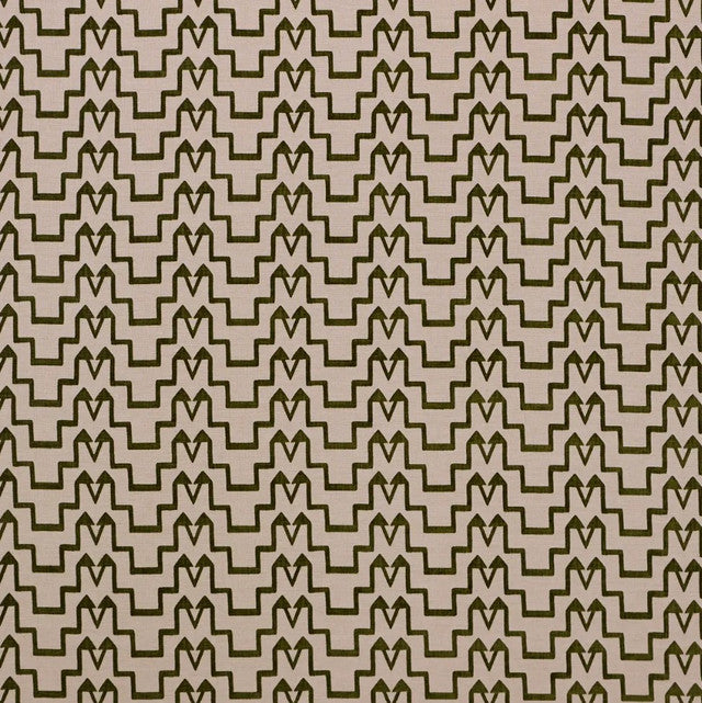 turkish-step-fabric-by-schumacher - Olive