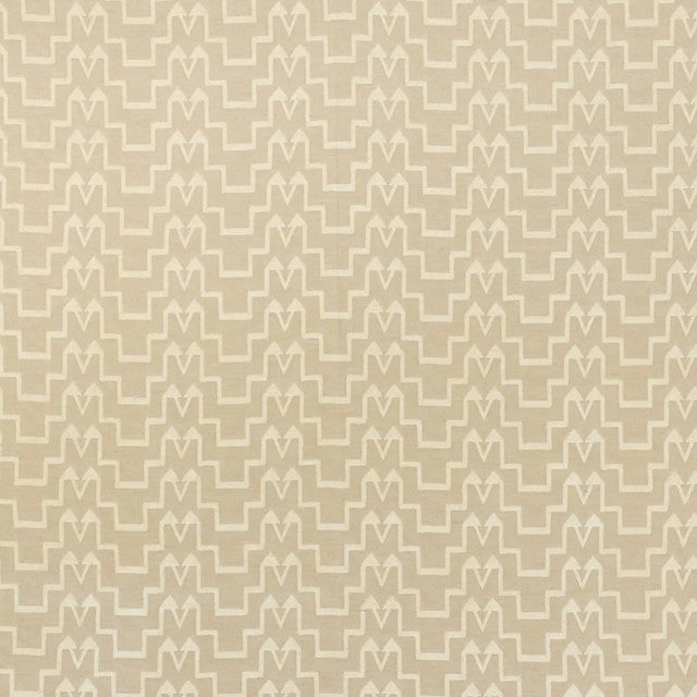 turkish-step-fabric-by-schumacher - Ivory/Natural