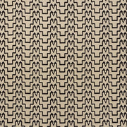 Turkish Step Fabric by Schumacher - Black/Natural