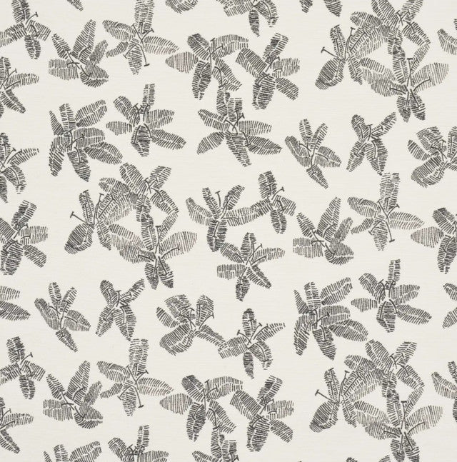 hibiscus-fabric-by-schumacher - Black & White