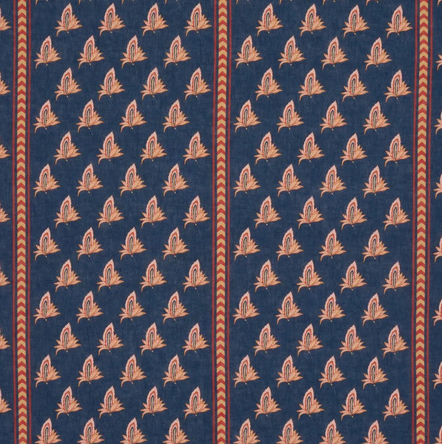Bangalore Imagination Fabric by Schumacher - Bleu