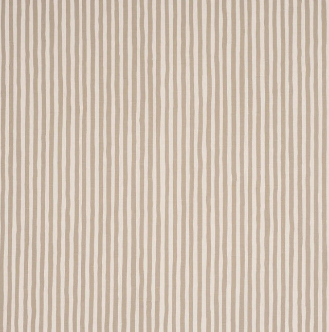 Chaney Stripe Fabric by Schumacher - Sand