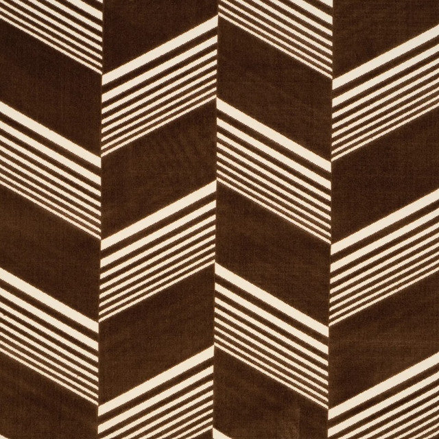 jessie-cut-velvet-fabric-by-schumacher - Sable