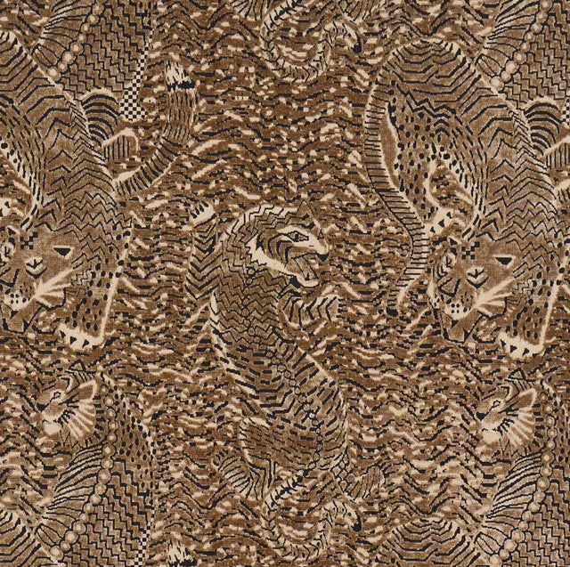 tigress-velvet-fabric-by-schumacher - Champagne