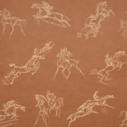 Tanbark Wallcovering by Schumacher - Earthy Brown