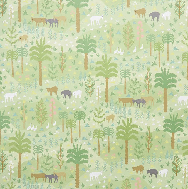 Las Colinas Wallcovering by Schumacher - Green