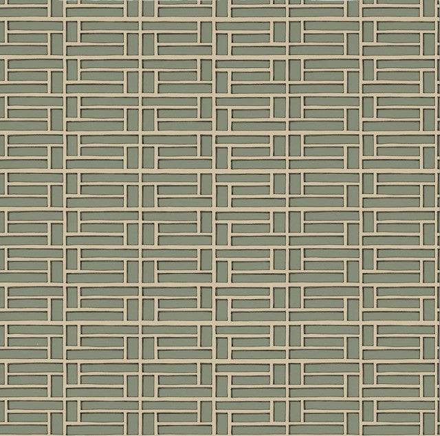 Lattice Minimal Wallcovering by Papier - Weathered