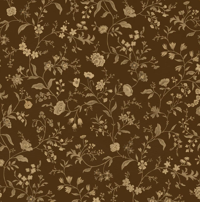 Primavera Wallcovering by Papier - Roasted Coffee